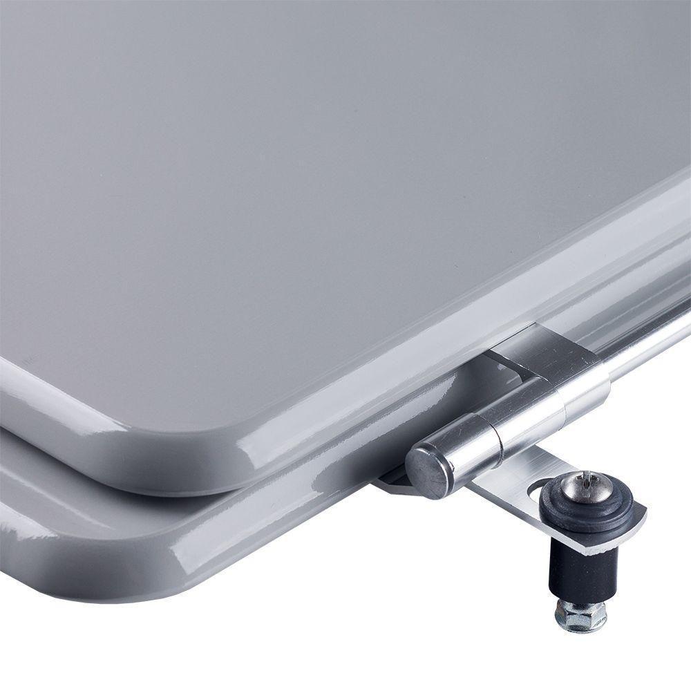 Assento Sanitário Flox Cinza Claro Para Vaso Fiori - 3