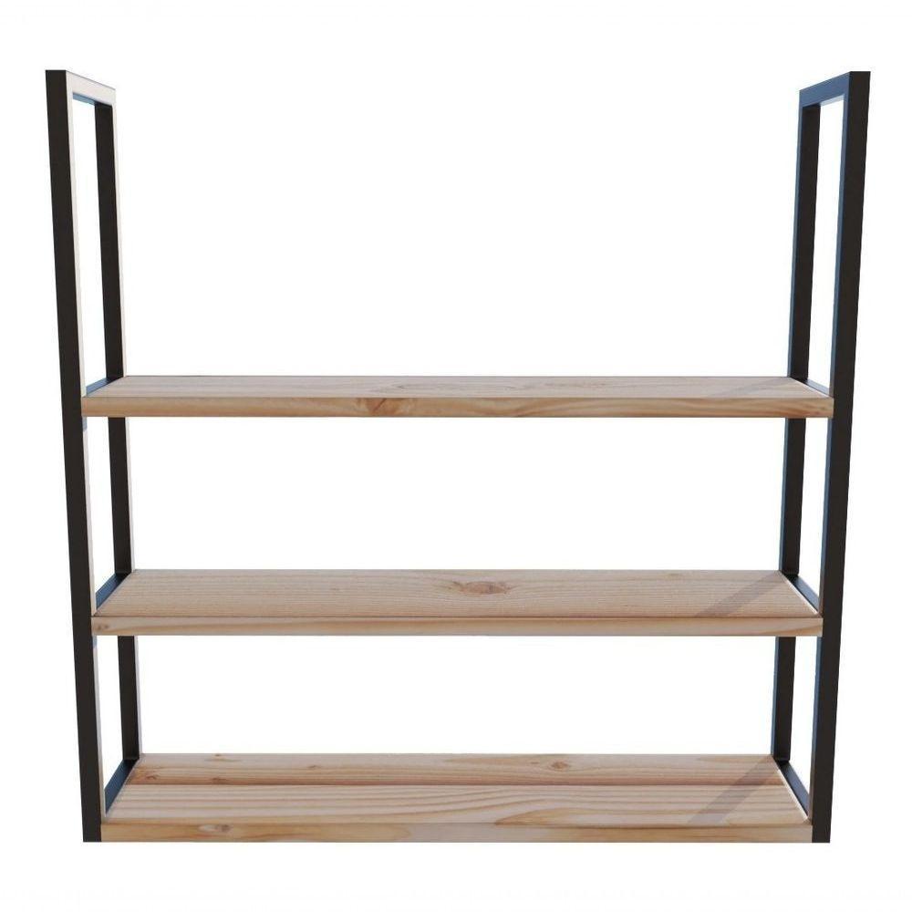 3 Tábuas Retrô Madeira Maciça Estilo Industrial 60cm - 1