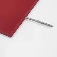 Kit 8 Prateleiras U 40 X 15cm Vermelha Suporte Invisível