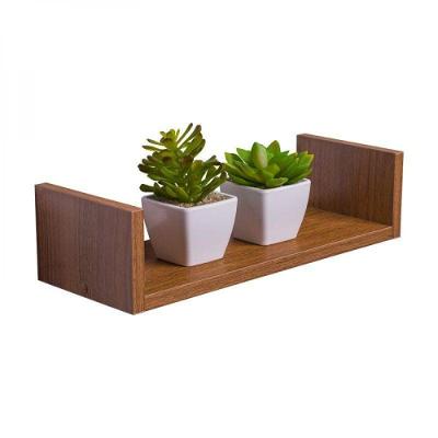 Prateleira U 40 X 15cm Freijó Suporte Invisível
