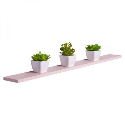 Prateleira 90 x 20cm Rosa Claro Invisível