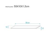 Kit 4 Prateleiras 50 x 10cm Preta Suporte Invisível