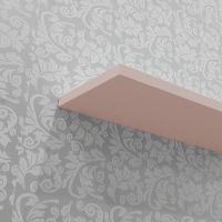 Kit 3 Prateleiras U 30 x 15cm Rosa Claro Invisível