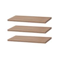 Kit 3 Prateleiras 50 X 25cm Carvalho Com Mão Francesa - 1