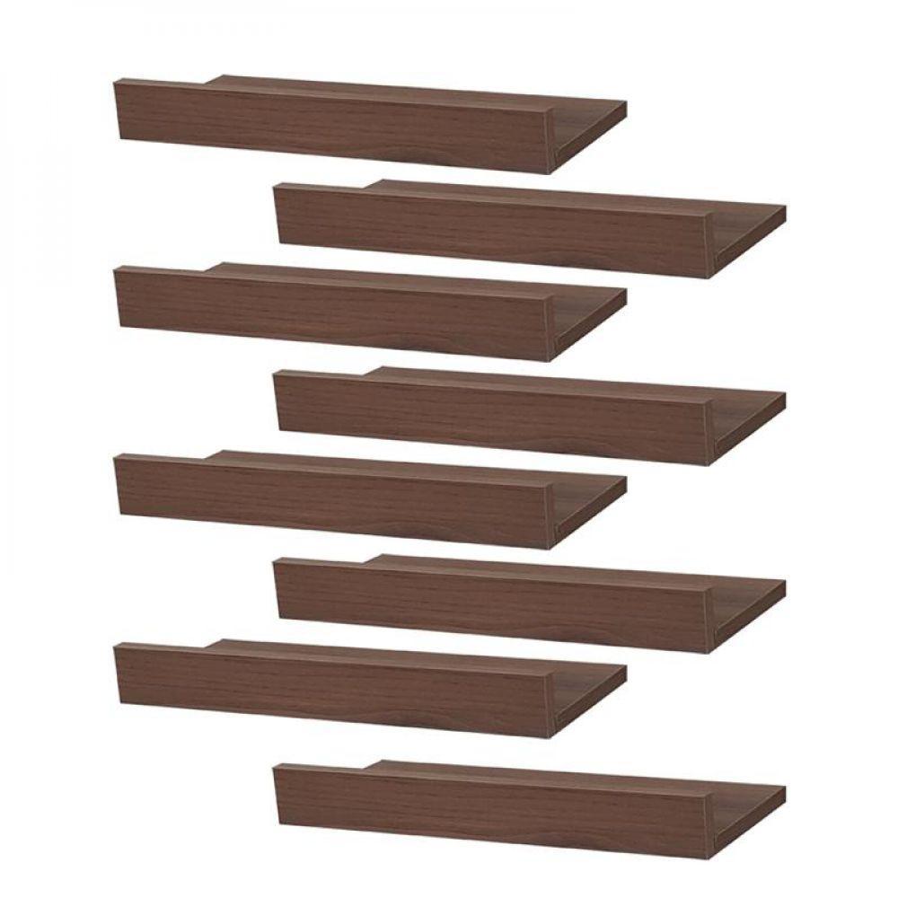 Kit 8 Prateleiras Porta Quadros 60 X 15cm Suporte Invisível - 3