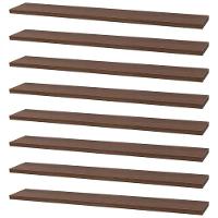 Kit 8 Prateleiras 60 X 15cm Nogal Suporte Invisível - 1