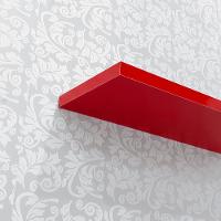 Kit 4 Prateleiras U 60 X 10cm Vermelha Suporte Invisível - 6