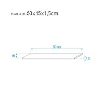 Kit 2 Prateleiras 50 X 15cm Cinza Claro Suporte Invisível - 6