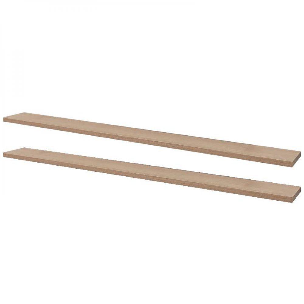 Kit 2 Prateleiras 100 X 10cm Carvalho Suporte Invisível - 1