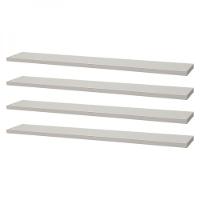 Kit 4 Prateleiras 50 X 20cm Branca Suporte Invisível - 1