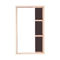 Espelho Para Banheiro Com Armário Milano Carvalho E Grafite - 3