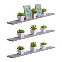 Kit 3 Prateleiras 80 x 20cm Cinza Claro Invisível - 1