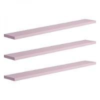 Kit 3 Prateleiras 70 X 20cm Rosa Claro Suporte Invisível - 2