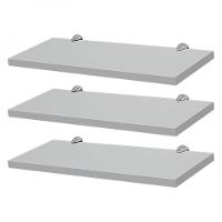 Kit 3 Prateleiras 60 X 15cm Branca Com Suporte Tucano - 3