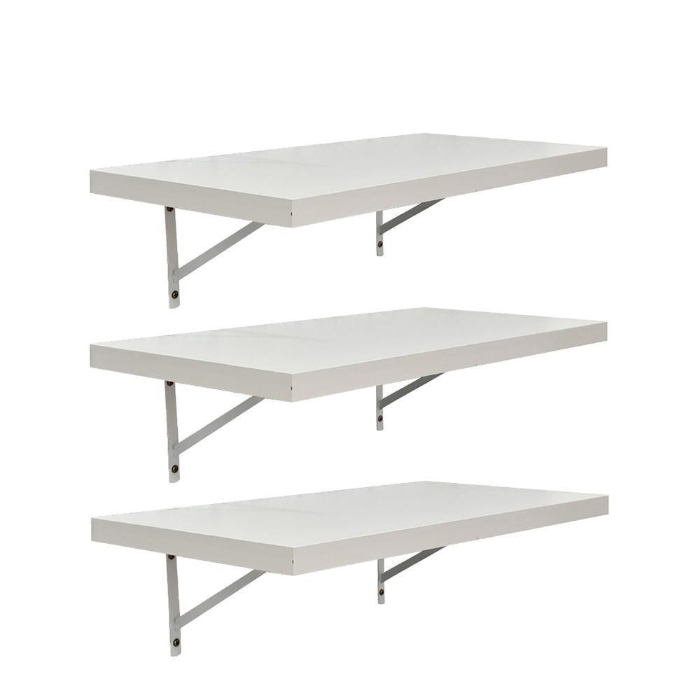 Kit 3 Prateleiras 40 x 20cm Branco Espessura 25mm - 1