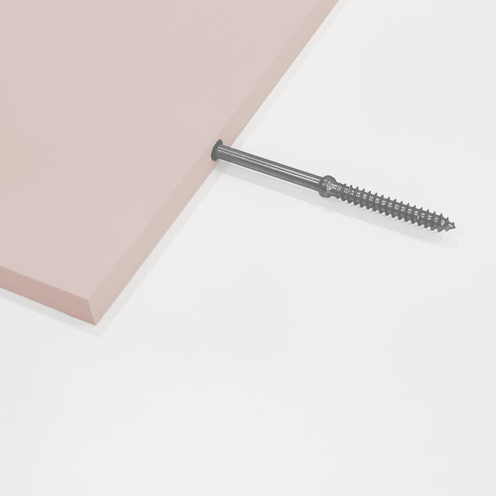 Kit 3 Prateleiras 40 X 10cm Rosa Claro Suporte Invisível - 5