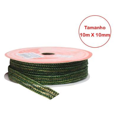 Kit 2 Rolo Fita De Juta Verde Natal Decoração Natalina 10mm X 10m