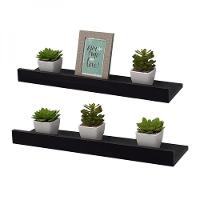 Kit 2 Prateleiras Porta Quadros 70 X 15cm Suporte Invisível - 1