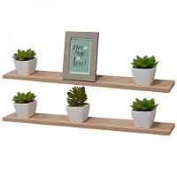 Kit 2 Prateleiras 70 X 30cm Carvalho Com Mão Francesa - 1