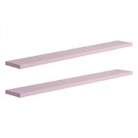 Kit 2 Prateleiras 70 X 10cm Rosa Claro Suporte Invisível - 2