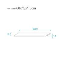 Kit 2 Prateleiras 60 X 15cm Rosa Claro Suporte Invisível