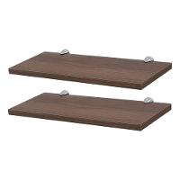 Kit 2 Prateleiras 30 X 15cm Nogal Com Suporte Tucano - 1