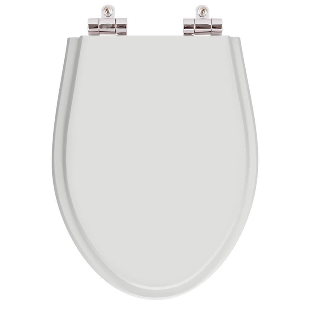 Tampa Vaso Sanitário Com Amortecedor Cinza Para Bacia Fiori - 1