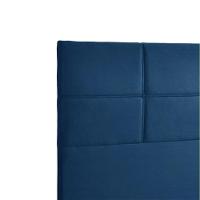 Cabeceira Estofada Milena 1,40 Casal Shop Das Cabeceiras Azul - 3