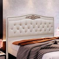 Cabeceira Estofada Holanda 1,95 King Size Linho Shop Das Cabeceiras Capuccino - 6