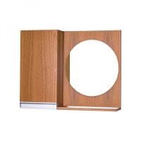 Armário para Banheiro com Espelho Redondo Freijó com Puxador - 1