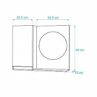 Armário para Banheiro com Espelho Redondo Freijó com Puxador - 3