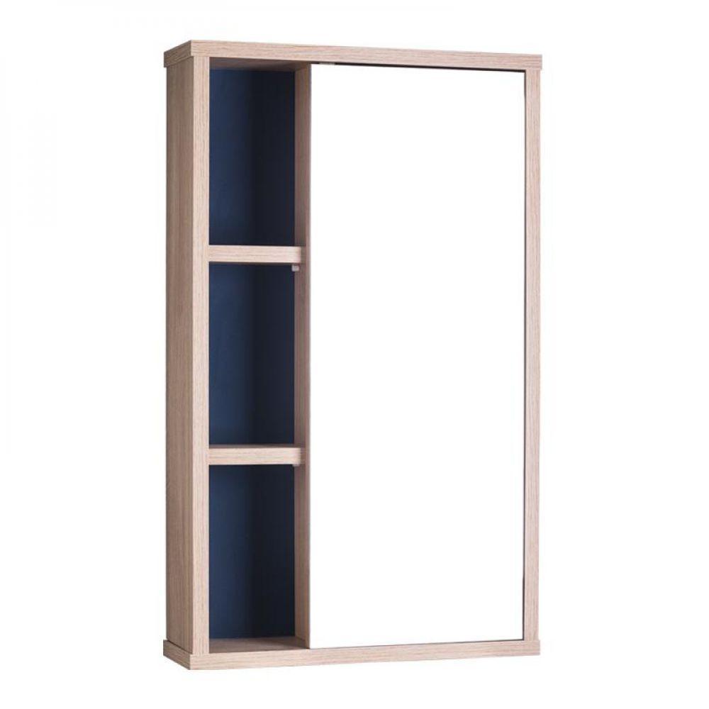 Armário para Banheiro com Espelho Milano Carvalho e Marinho - 2