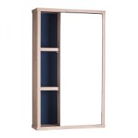 Armário para Banheiro com Espelho Milano Carvalho e Marinho - 2