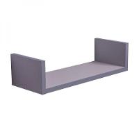 Prateleira U 50 X 10cm Cinza Claro Suporte Invisível - 2