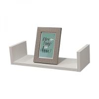 Prateleira U 40 x 15cm Branca Suporte Invisível