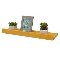 Prateleira Porta Quadros 40 x 10cm Amarela Suporte Invisível - 1