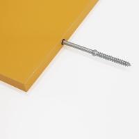 Kit 6 Prateleiras U 40 X 15cm Amarela Suporte Invisível - 3