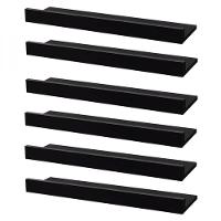 Kit 6 Prateleiras Porta Quadros 60 X 15cm Suporte Invisível - 6