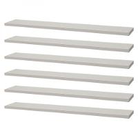 Kit 6 Prateleiras 60 X 10cm Branca Suporte Invisível - 1