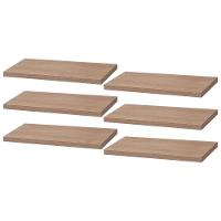 Kit 6 Prateleiras 30 x 10cm Carvalho Suporte Invisível - 1
