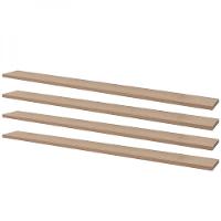 Kit 4 Prateleiras 80 X 15cm Carvalho Suporte Invisível - 2