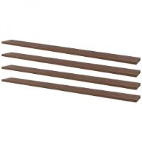 Kit 4 Prateleiras 100 X 15cm Nogal Suporte Invisível - 1