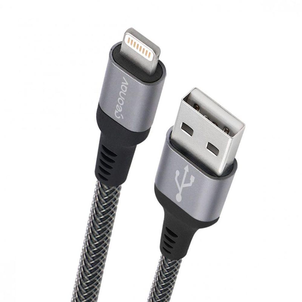 Cabo Lightning Ultra Resistente Em Nylon Transparente - 1