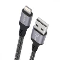 Cabo Lightning Ultra Resistente Em Nylon Transparente - 1