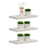 Kit 3 Prateleiras 40 x 15cm Branco Espessura 25mm Invisível