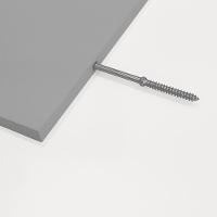 Kit 2 Prateleiras U 50 X 15cm Cinza Claro Suporte Invisível