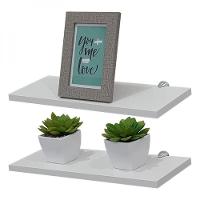 Kit 2 Prateleiras 30 X 15cm Branca Com Suporte Tucano - 2