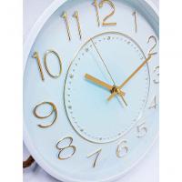 Relógio Parede Moderno Redondo Serrano Rose Gold White 30cm - 5