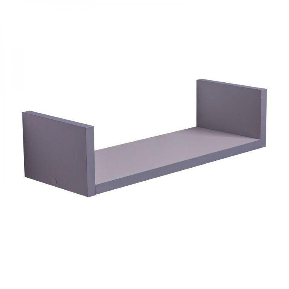 Prateleira U 50 X 15cm Cinza Claro Suporte Invisível - 3