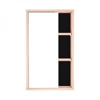 Espelho Para Banheiro Com Armário Milano Carvalho E Preto - 3